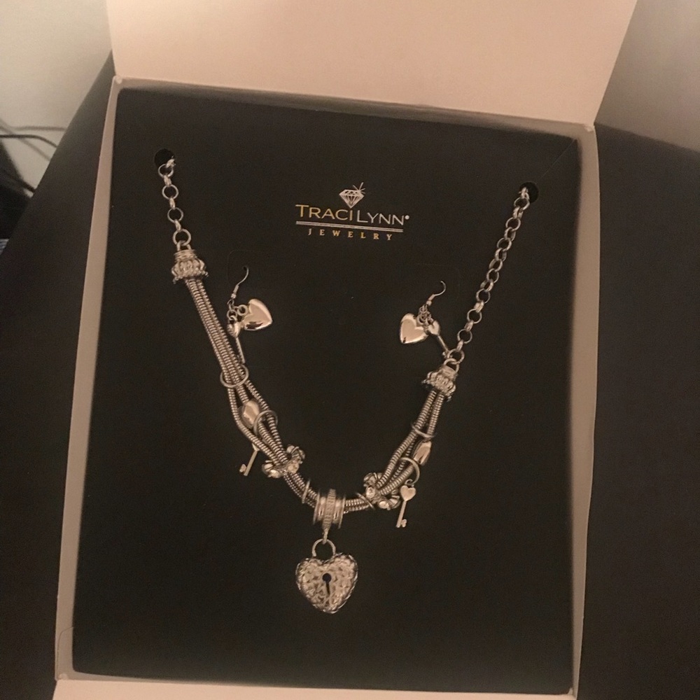 Traci Lynn Silver Jewelry Set